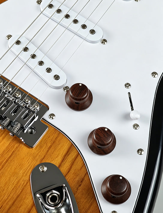 Wood Electric Guitar Knob-C-2009