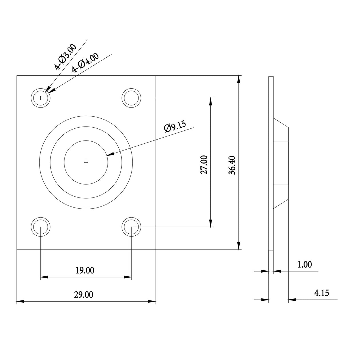 Jack Plate F-1005